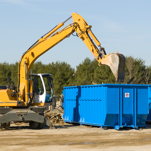 what are the rental fees for a residential dumpster in Birch River WV